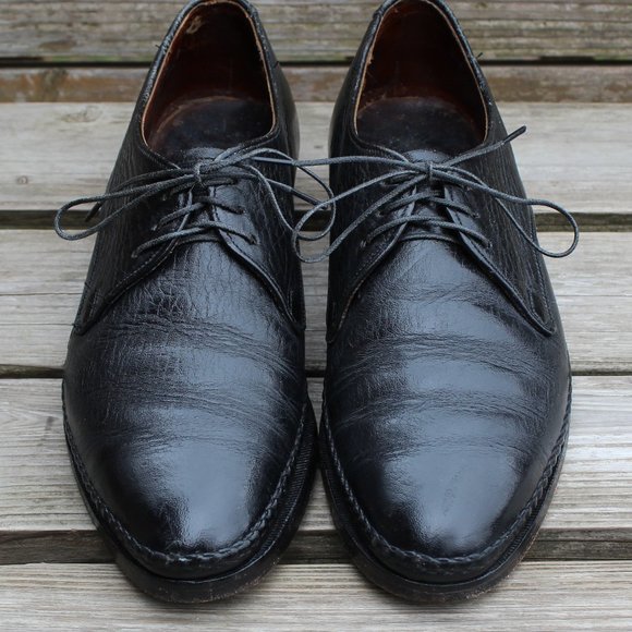 Vintage Dack's Black Prairie Oxhide Leather, Men's 7.5 D, Made in Canada - Picture 3 of 12